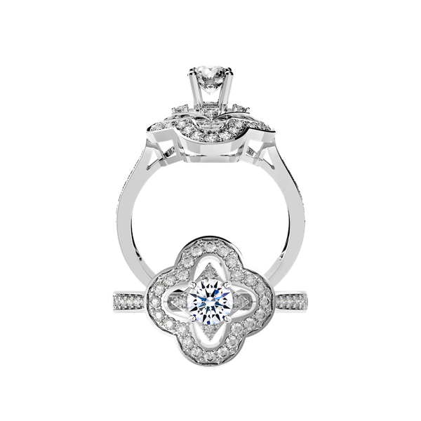 Nhẫn nữ đính đá CZ vàng 10K Delighting 5C