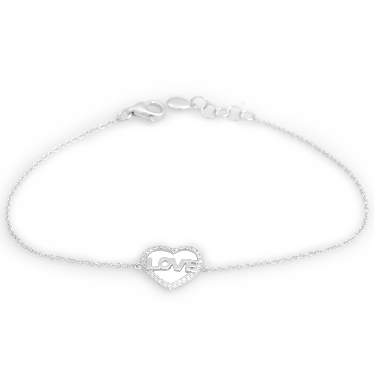 Lắc kim cương viên vàng 14K Jena A135 TD