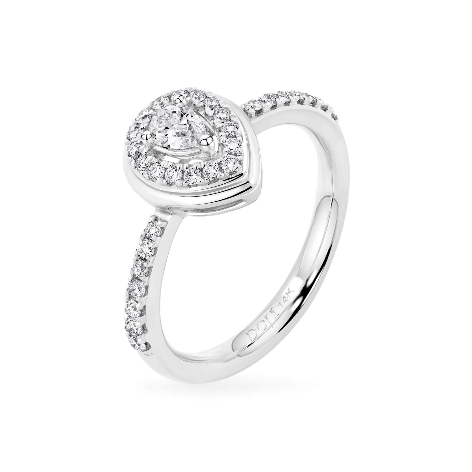 Nhẫn nữ kim cương viên vàng 14K Jena A081 TD