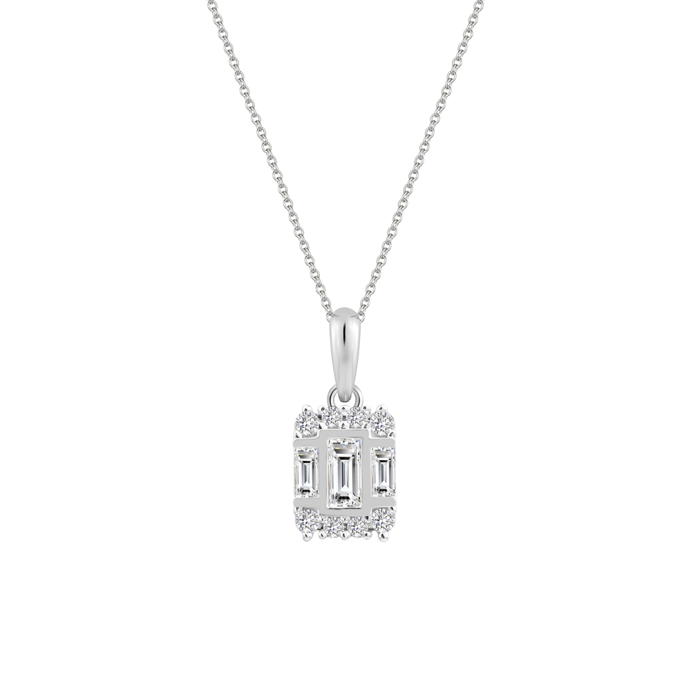 Mặt đính đá CZ vàng 18K Gather