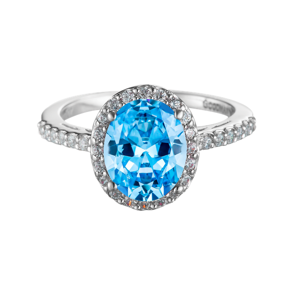 Nhẫn nữ đính đá màu Topaz vàng 10K Mocha S.Top