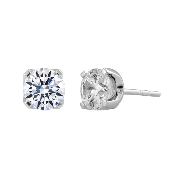 Hoa tai kim cương viên vàng 14K Mineral GIA 2C GVER0040252M