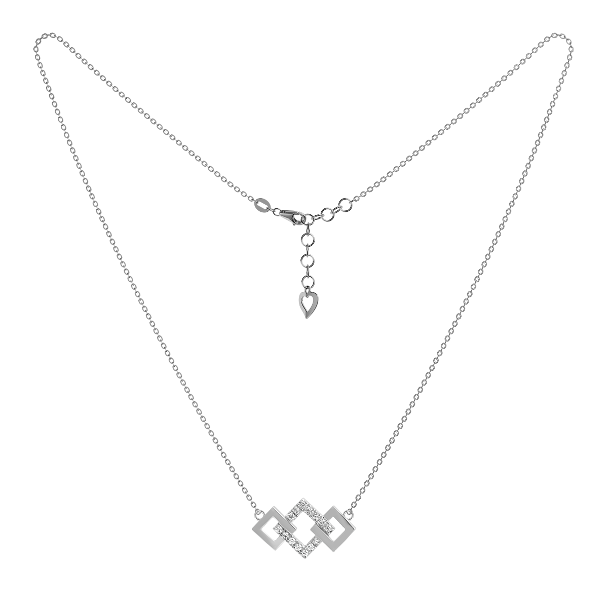 Dây liền mặt kim cương viên vàng 14K Truly