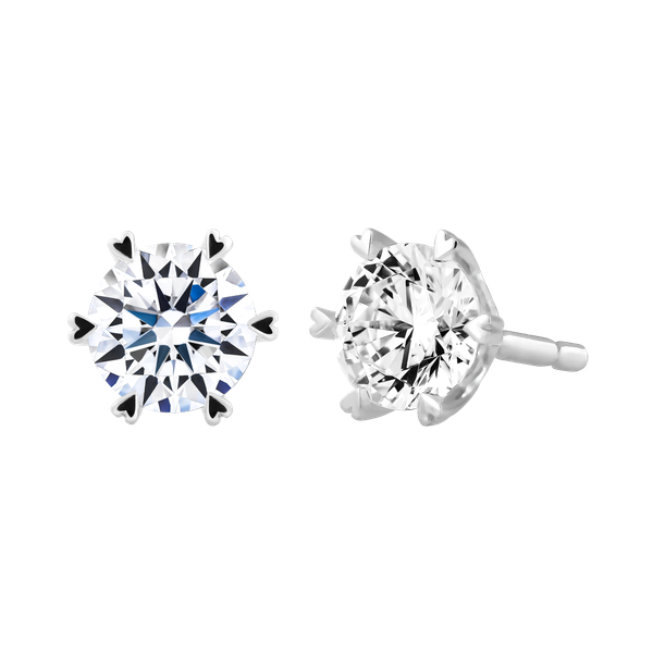 Ổ Bông đính đá CZ vàng 14K Catherine 3C
