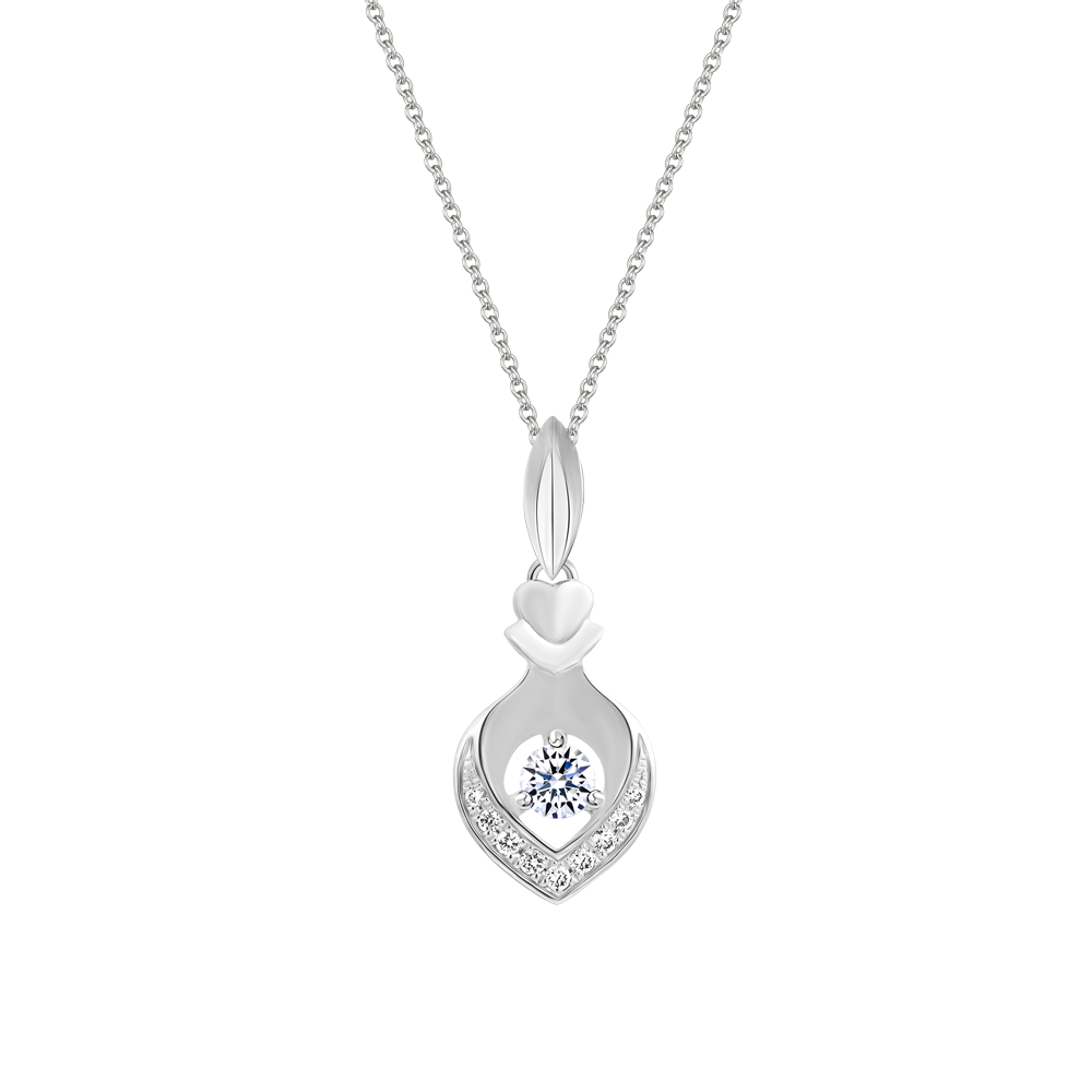 Mặt kim cương vàng 14K Nevis 10p