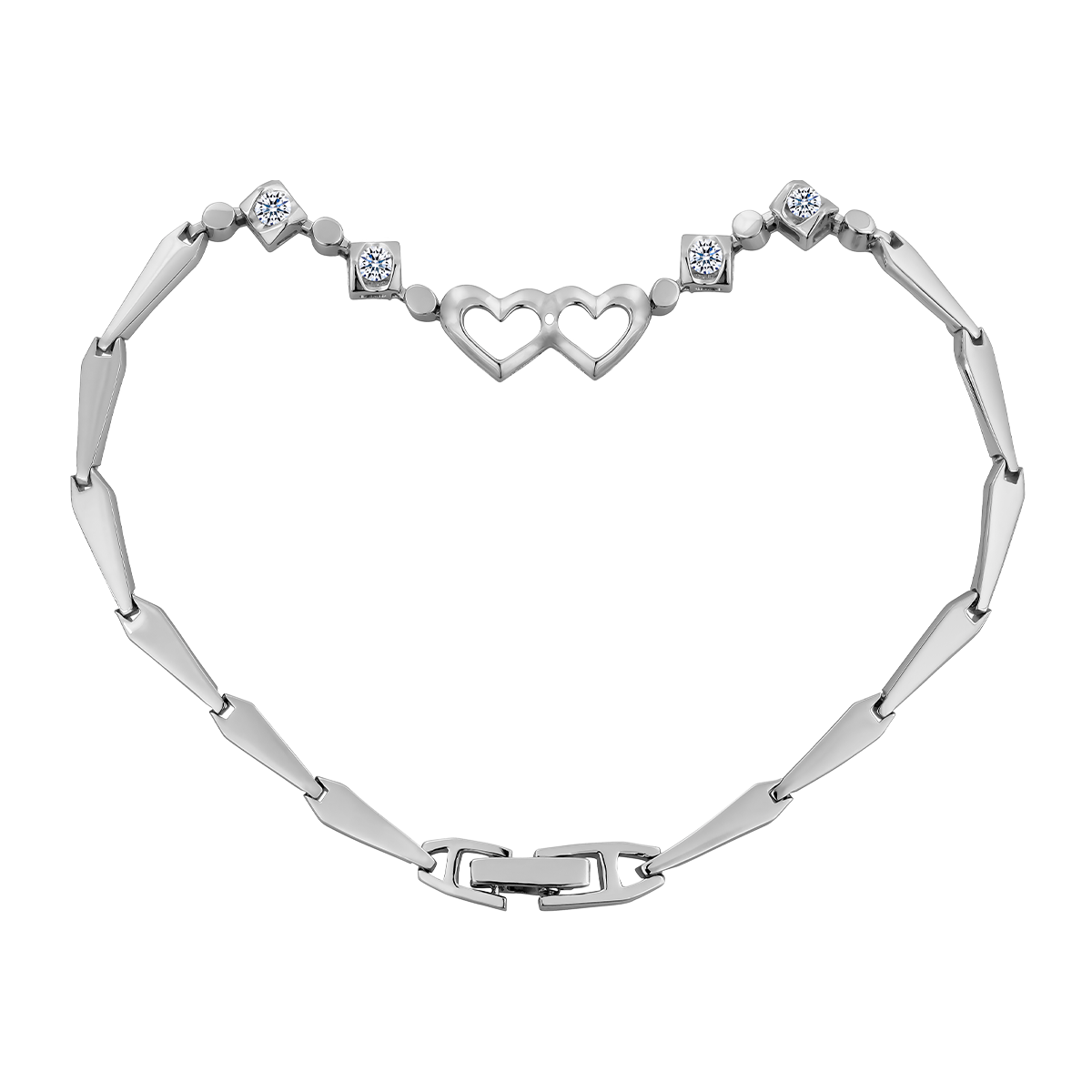 Lắc kim cương viên vàng 18K Gellant