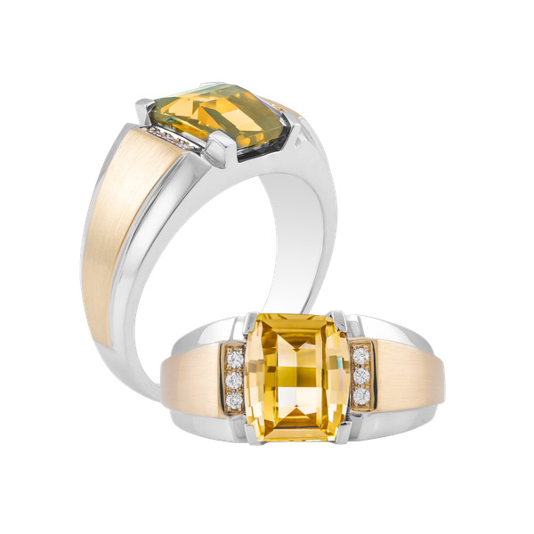 Nhẫn nam kim cương tấm vàng 14K Billy 2 S.CHA WY GVRG0214358