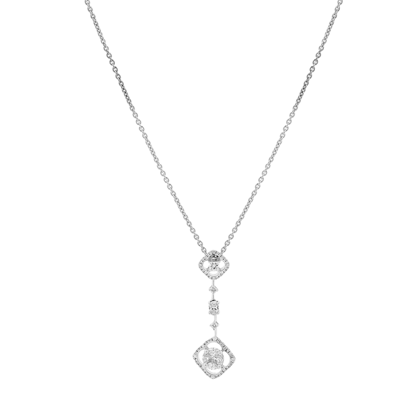 Dây liền mặt kim cương viên vàng 18K Jena A309 TD