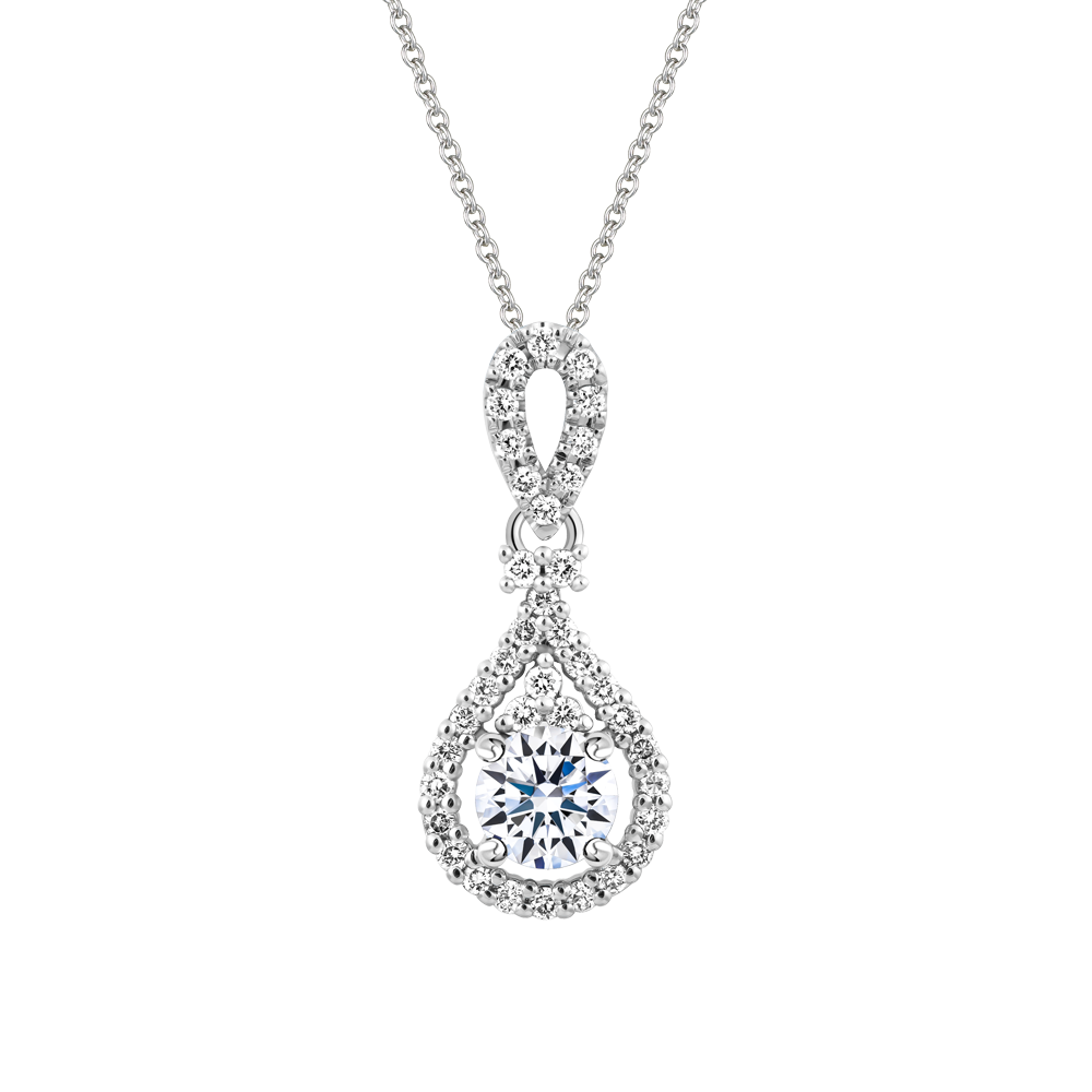 Mặt kim cương tấm vàng 14K Paradise 1CT