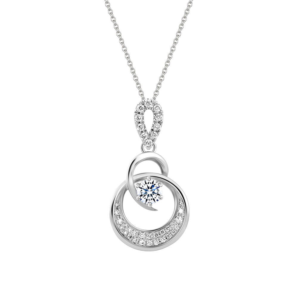 Mặt kim cương 8 Hearts & Arrows vàng 14K Berosa H&A 2C GVPD0083462