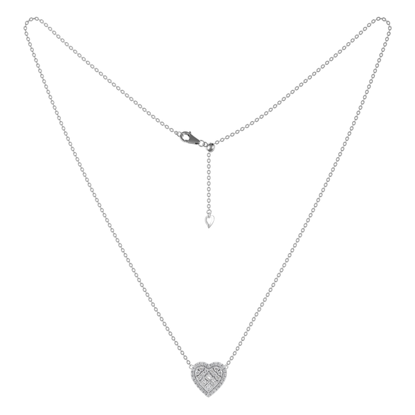 Dây liền mặt kim cương viên vàng 14K Heartbliss TD
