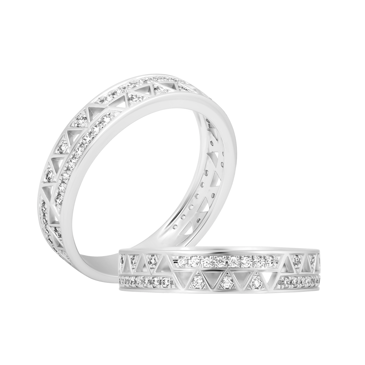 Nhẫn nữ kim cương viên vàng 14K Sterling