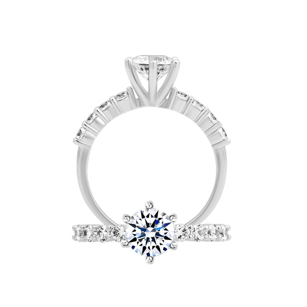 Nhẫn nữ đính đá CZ vàng 18K Alvary 1CT