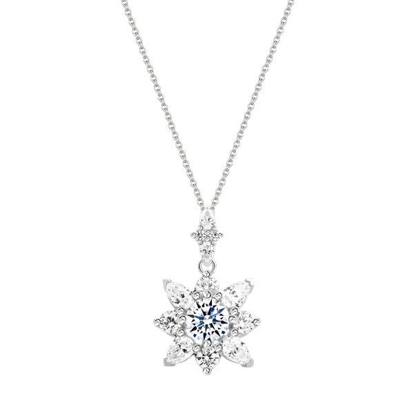 Mặt đính đá CZ vàng 18K Fulgent 3C