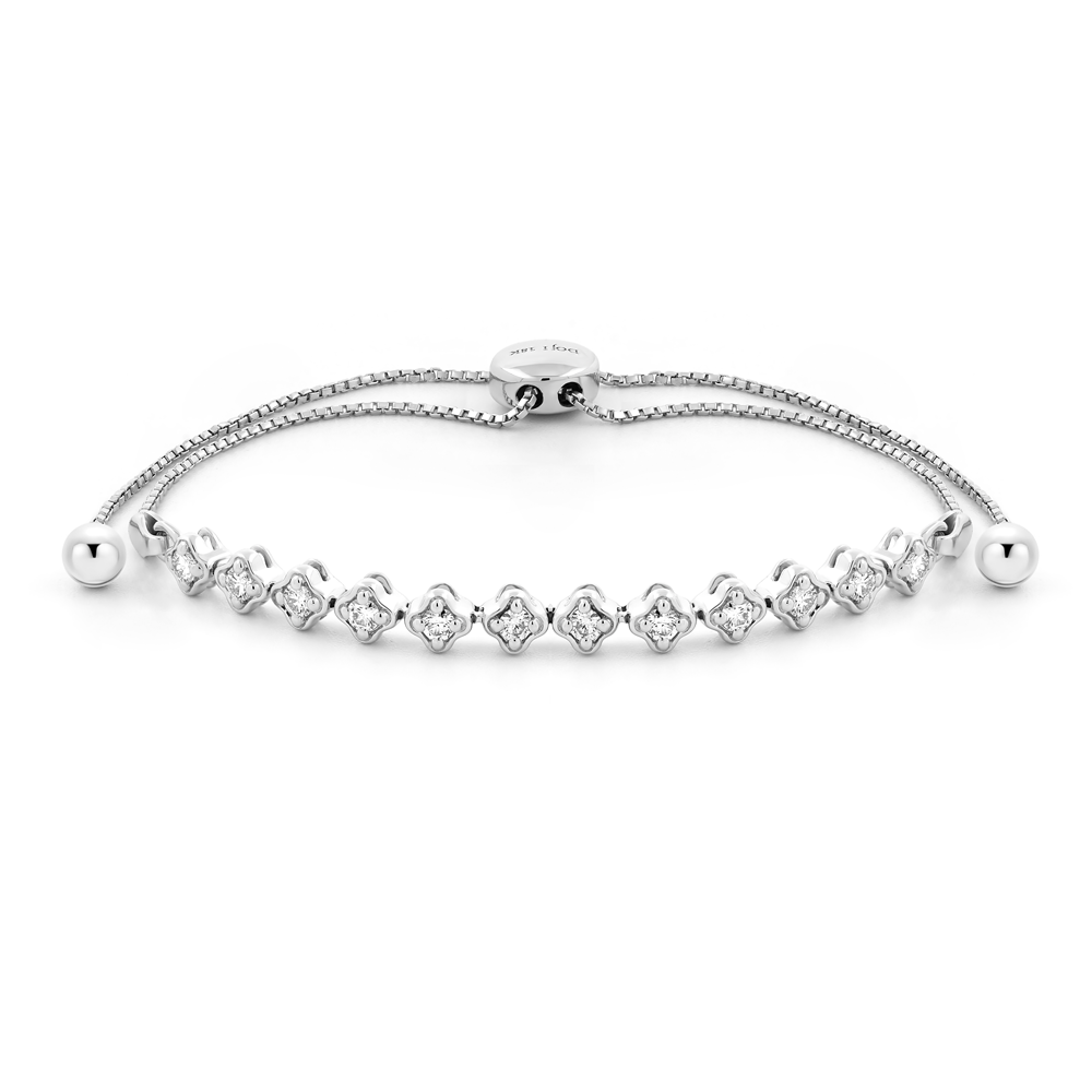 Lắc kim cương viên vàng 18K Jena A696 TD