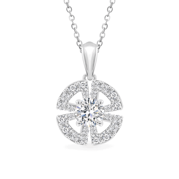 Mặt đính đá CZ vàng 18K Shina