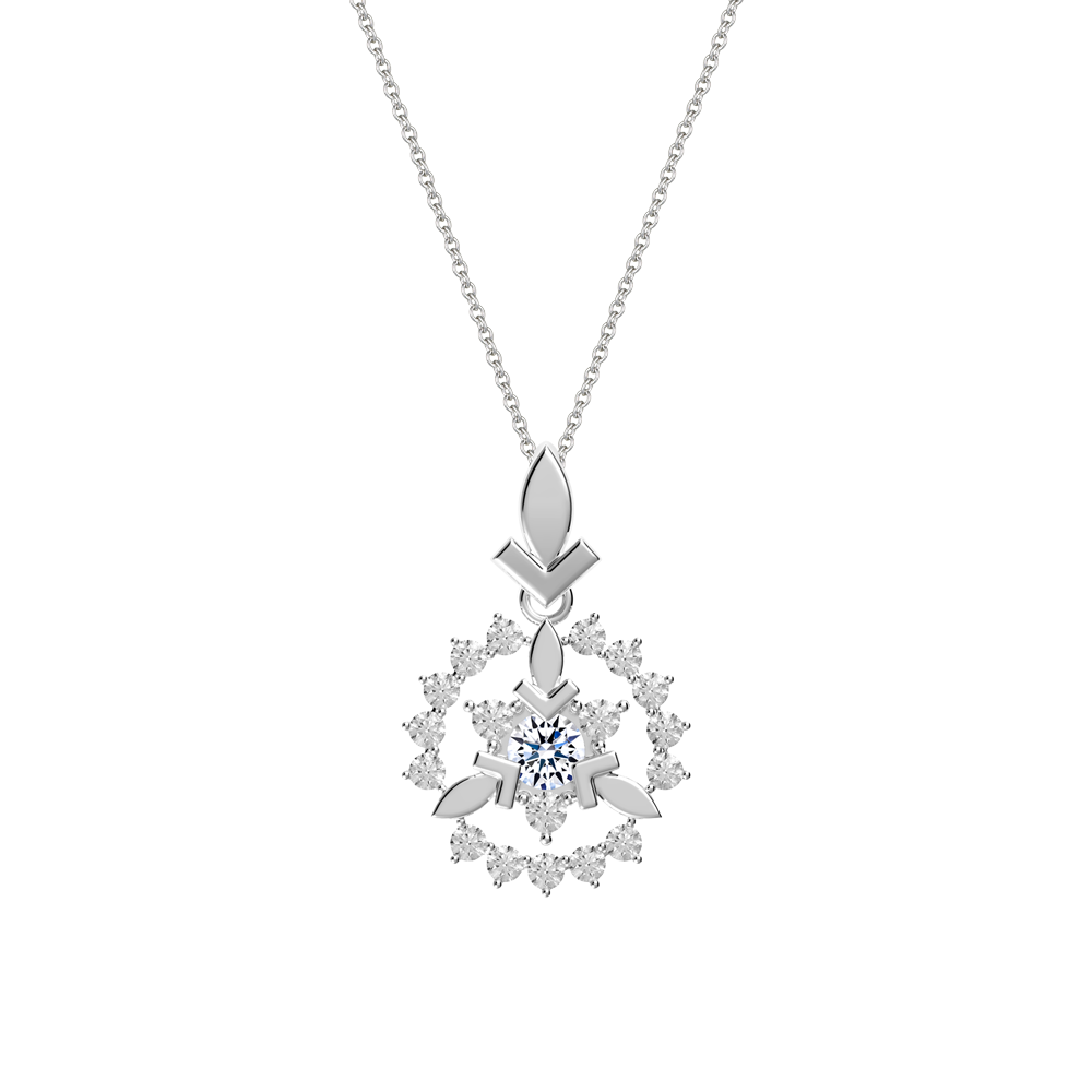 Mặt đính đá CZ vàng 10K Emity