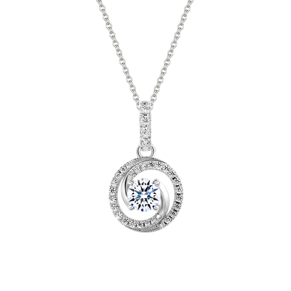 Ổ mặt kim cương tấm vàng 14K Circular V2 1CT