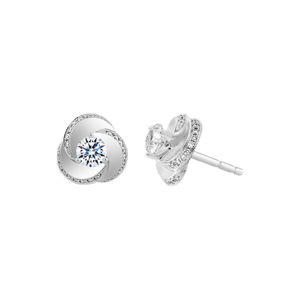 Ổ Bông kim cương tấm vàng 14K Hatful 3C