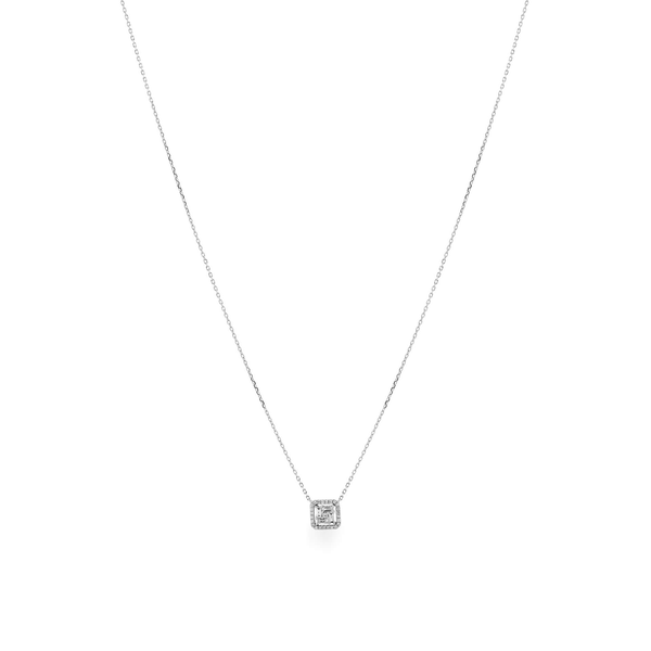 Dây liền mặt kim cương viên vàng 14K Jena A238 TD