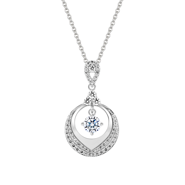 Mặt đính đá CZ vàng 14K Amusing 5C