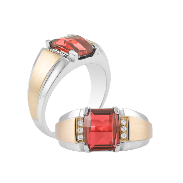 Nhẫn nam kim cương tấm vàng 14K Billy 2 S.GAR WY GVRG0197401