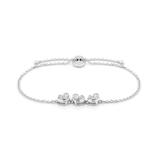 Lắc kim cương viên vàng 14K Jena A088 TD