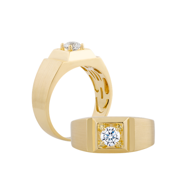 Nhẫn nam đính đá CZ vàng 14K Skillful N 1CT Y