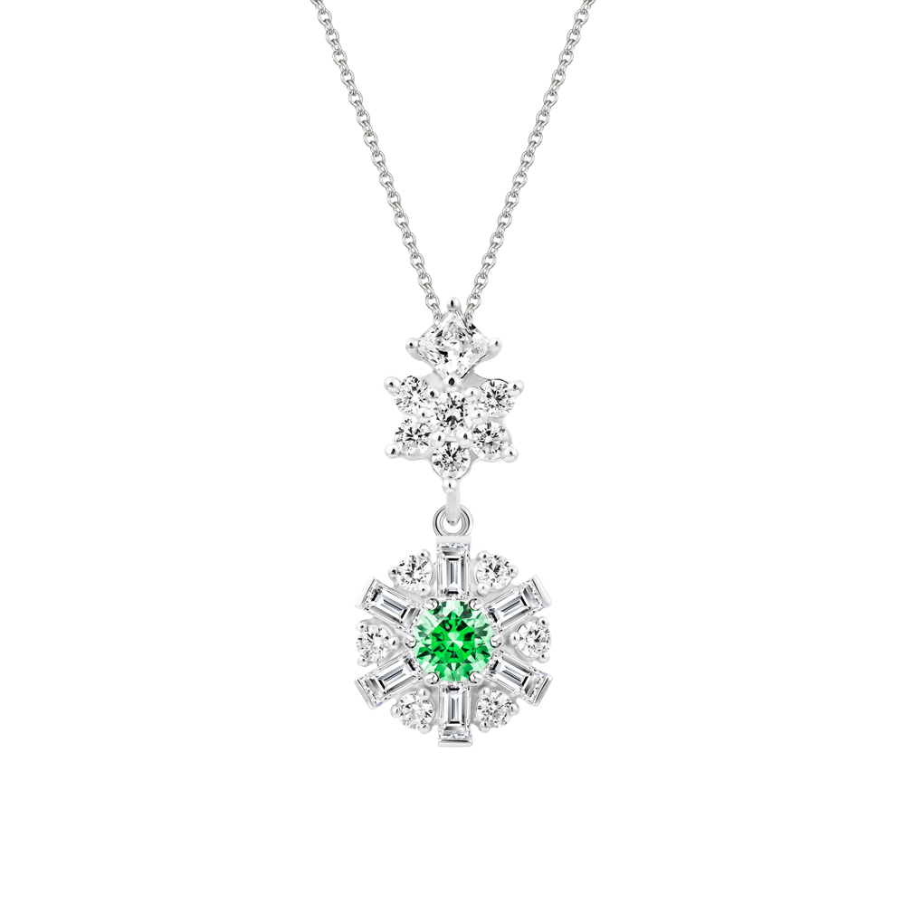 Mặt đính đá CZ vàng 14K Brighty GRE 5C