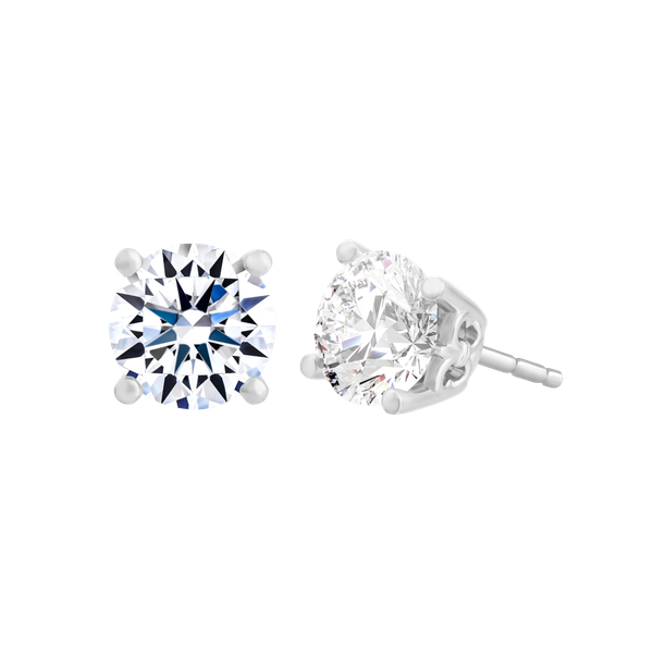 Hoa tai đính đá CZ vàng 14K Frity 1CT