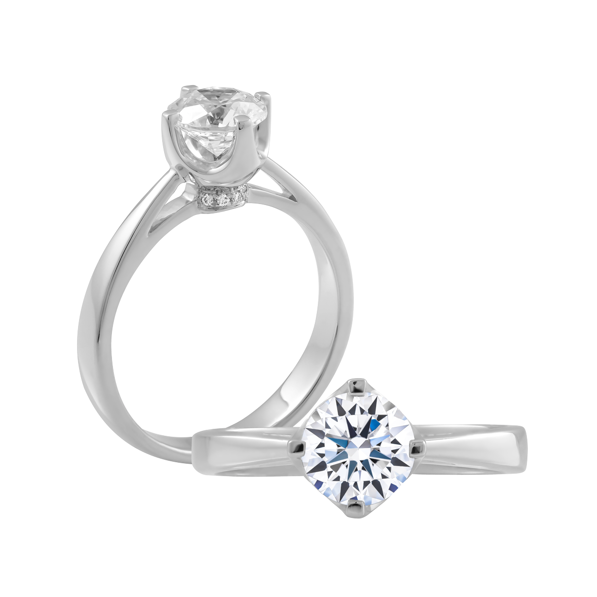 Nhẫn nữ kim cương tấm vàng 14K Villeta 1CT GVRG0225007