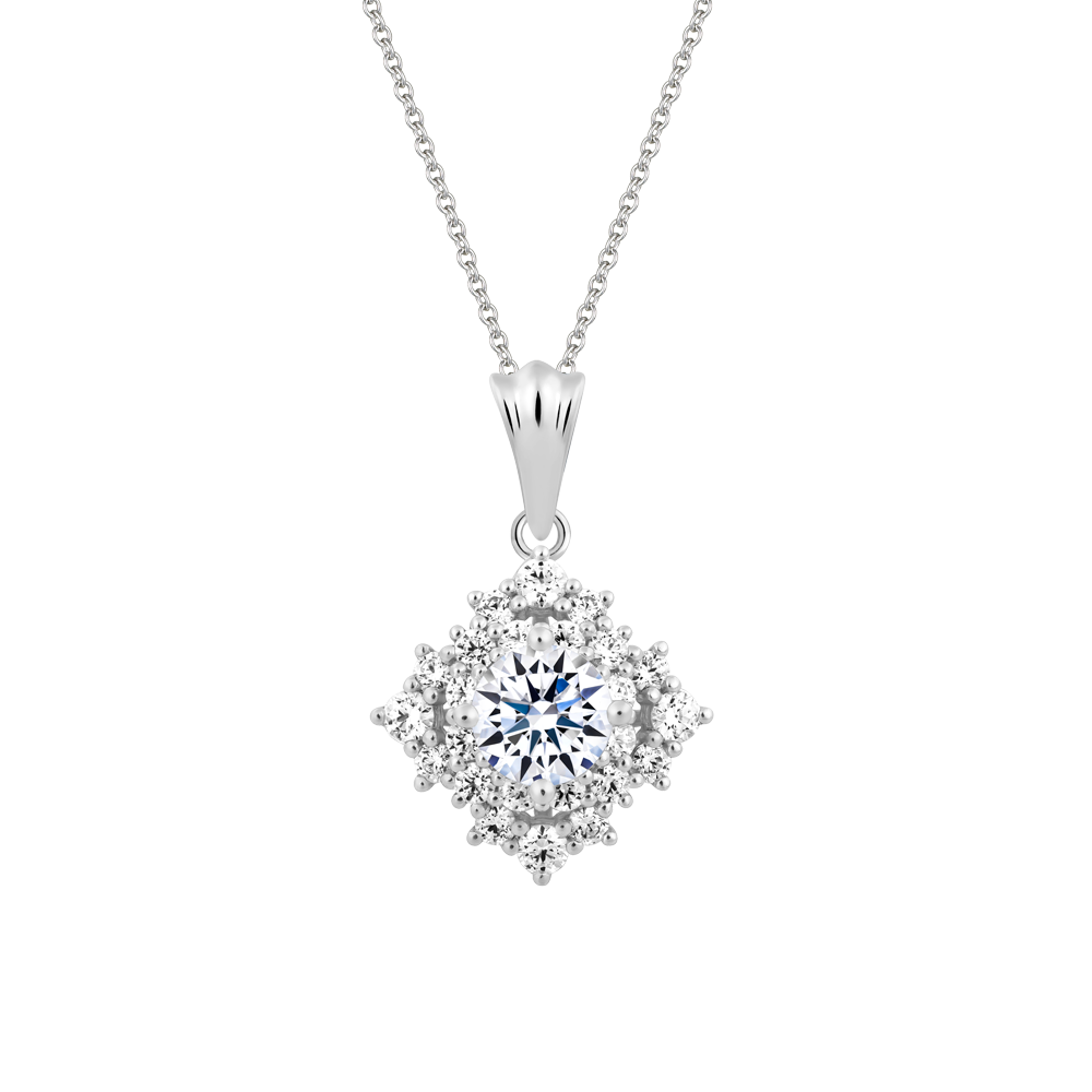 Mặt đính đá CZ vàng 14K Beatrice N 1.5CT