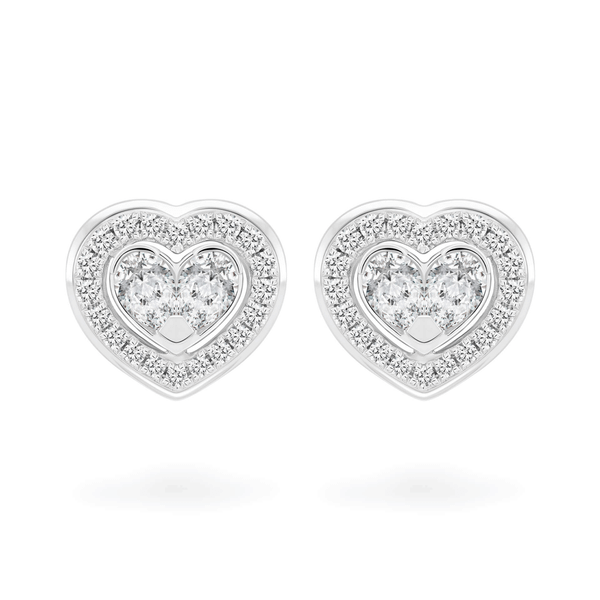 Hoa tai kim cương viên vàng 14K Jena A074 TD