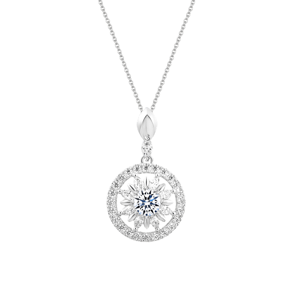 Mặt đính đá CZ vàng 14K Clareting 3C