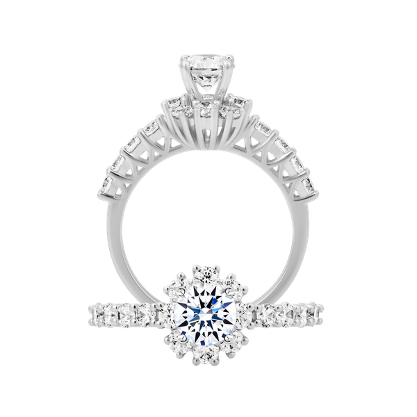 Nhẫn nữ đính đá CZ vàng 14K Pleasure V2 5C