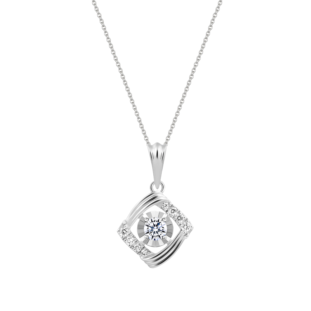 Mặt kim cương vàng 14K Delicato V2 10p
