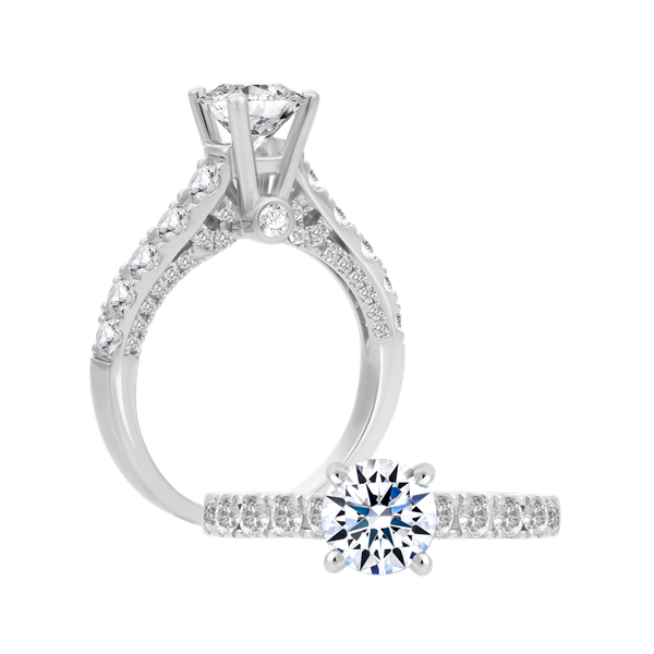 Nhẫn nữ đính đá CZ vàng 14K Grandness 1CT