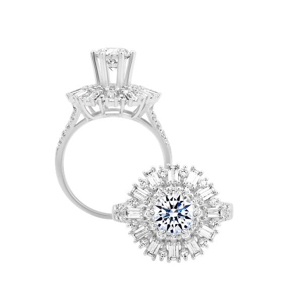 Nhẫn nữ đính đá CZ vàng 18K Blazzial 1CT