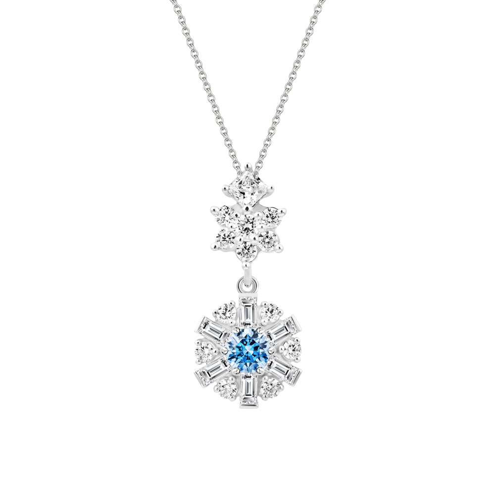 Mặt đính đá CZ vàng 14K Brighty FBL 5C