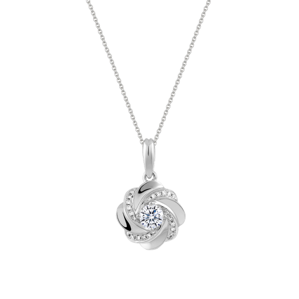 Mặt kim cương 8 Hearts & Arrows vàng 14K Accius B H&A 2C