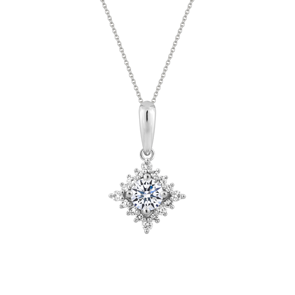 Mặt kim cương 8 Hearts & Arrows vàng 14K Oriflame H&A 2C GVPD0080675