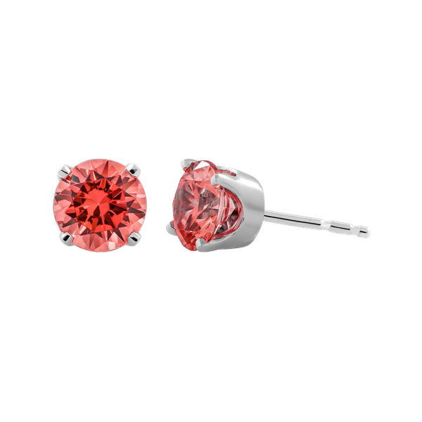 Ổ Bông đính đá CZ vàng 14K Classic RED 5C
