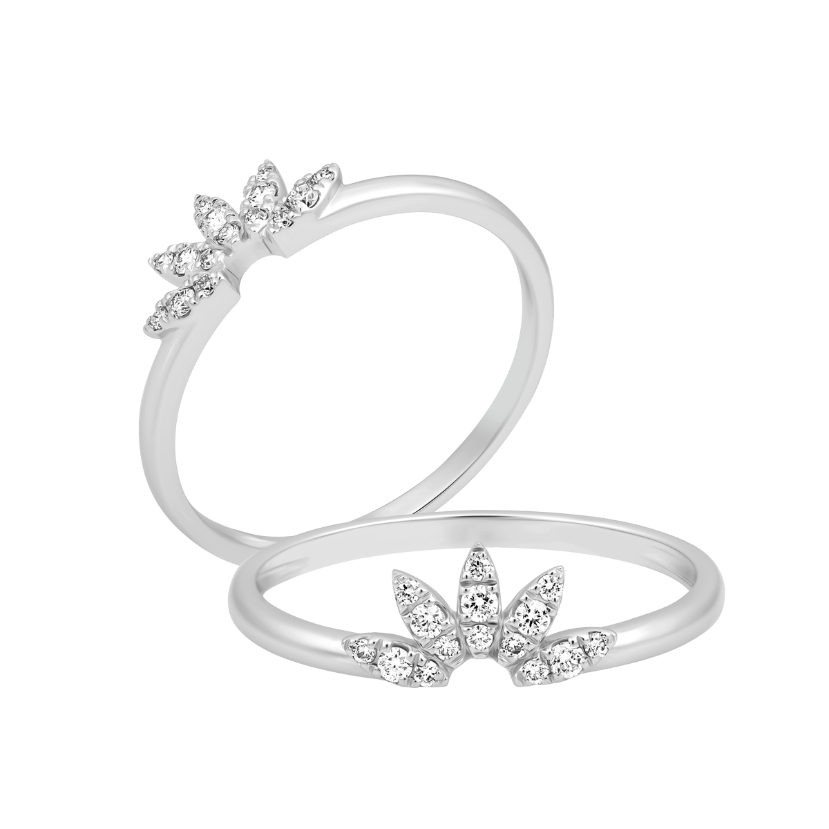 Nhẫn nữ kim cương viên vàng 14K Sparky B TD