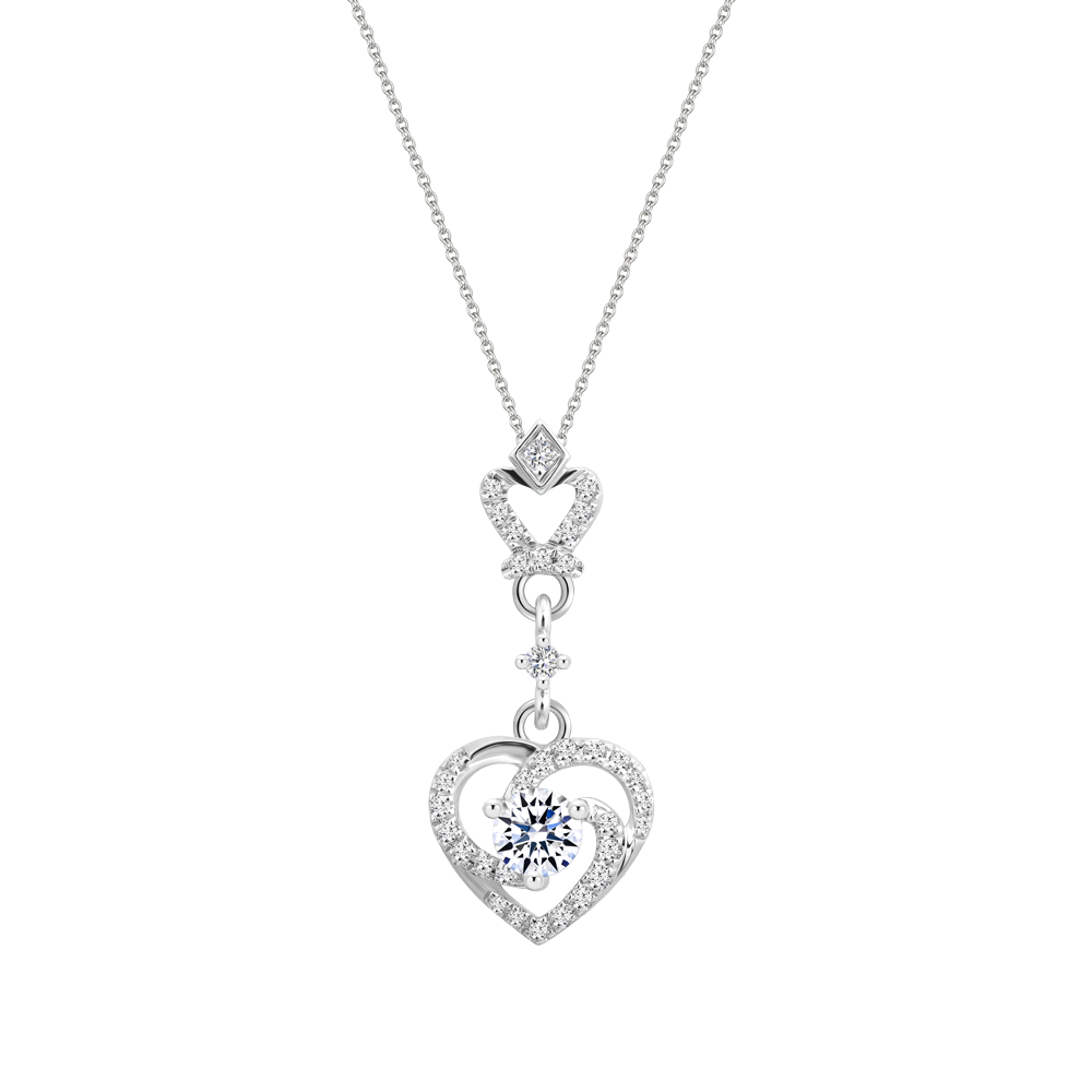 Mặt kim cương viên vàng 14K Glowing Crown GIA 2C