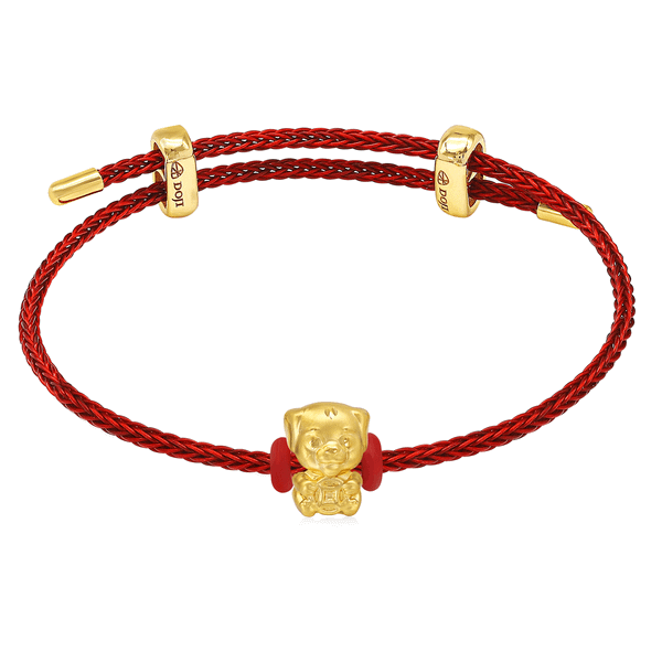 Lắc Vàng 24K Golden Dog CB500581 5D