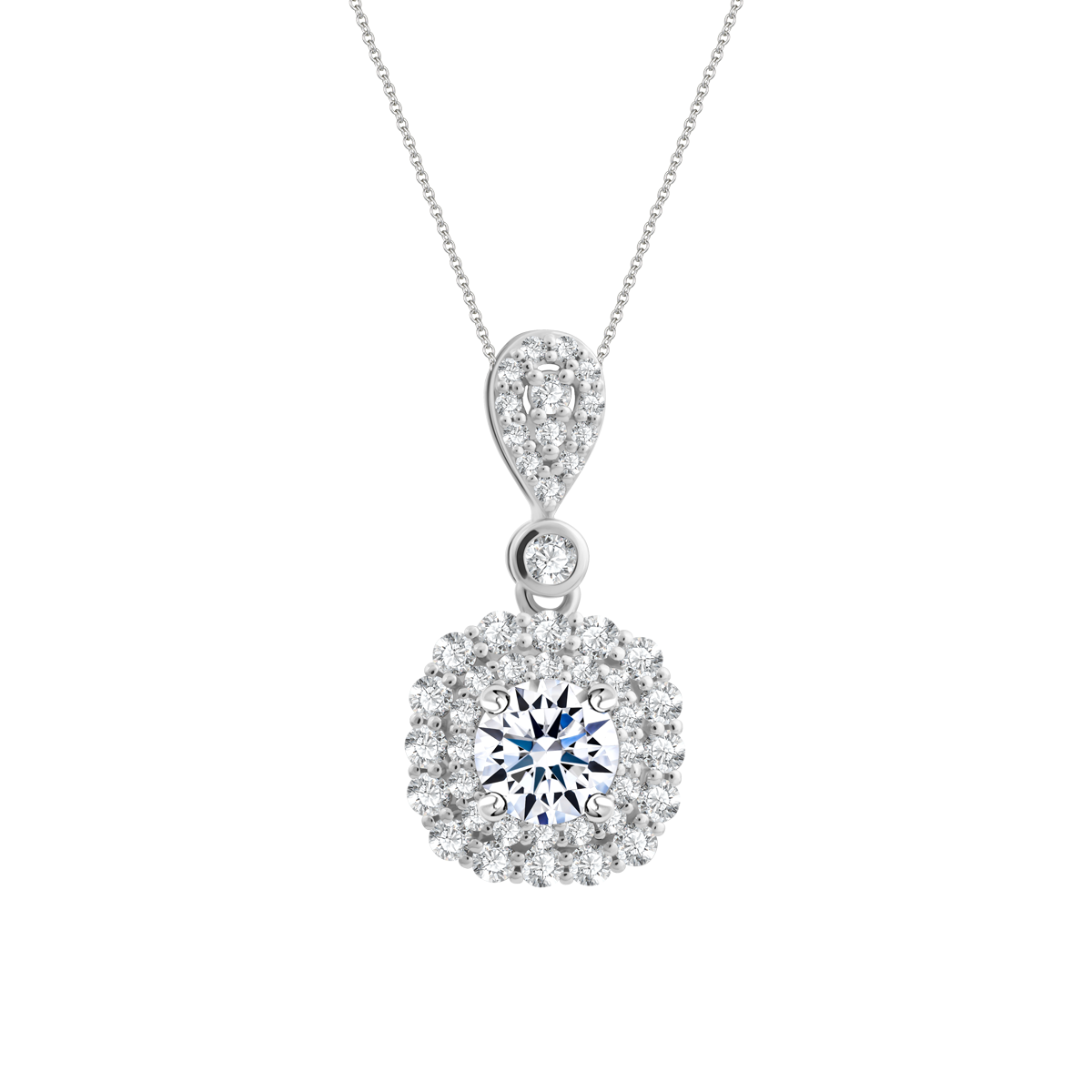 Mặt đính đá CZ vàng 14K Regaly 5C