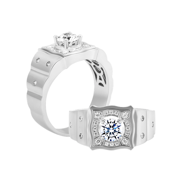 Nhẫn nam đính đá CZ vàng 10K Creator 5C W