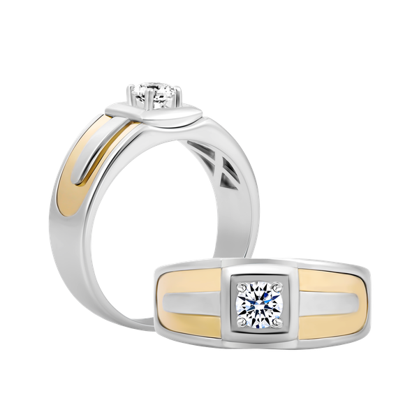 Nhẫn nam đính đá CZ vàng 14K Robust N 5C WY