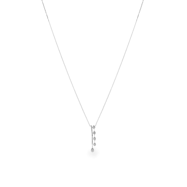 Dây liền mặt kim cương viên vàng 14K Jena A254 TD