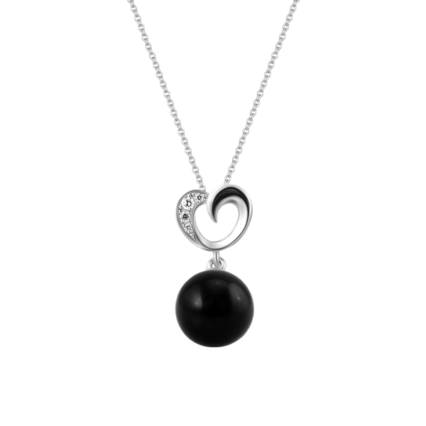 Mặt đính đá Onyx vàng 10K Barong N Ony